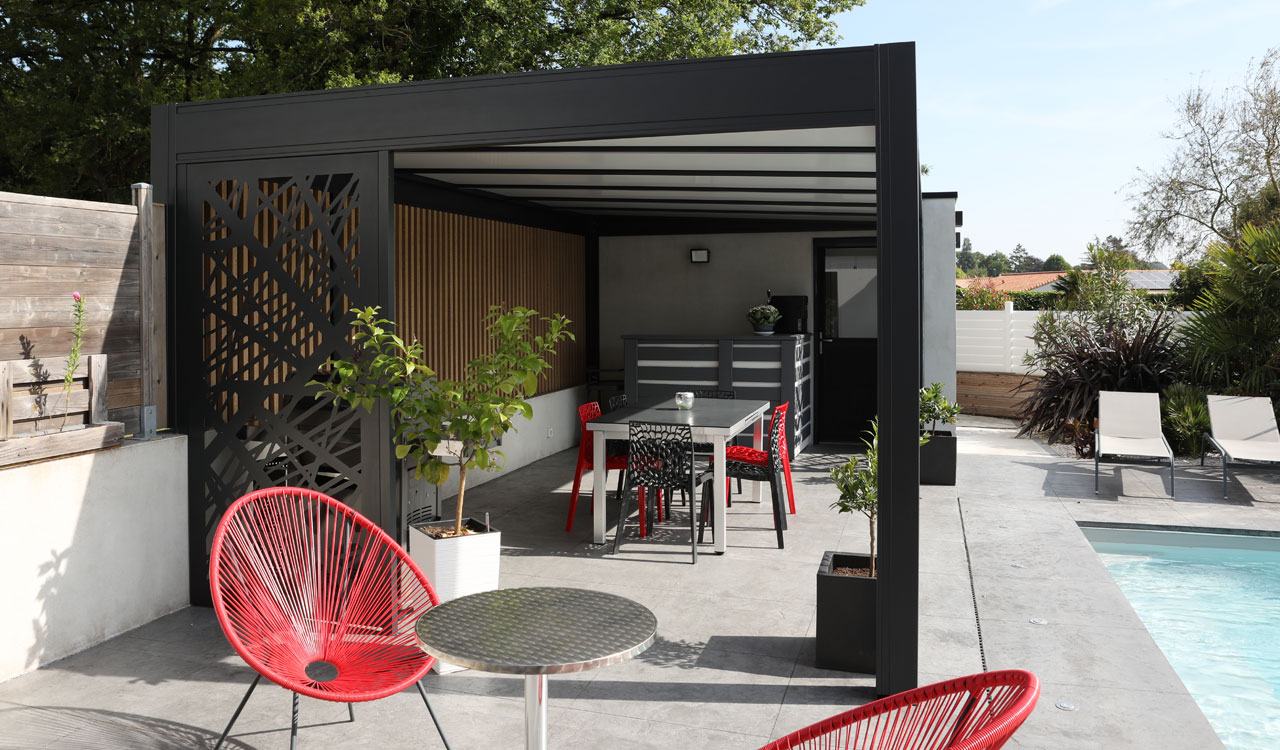 Pergola design toiture fixe Rénoval