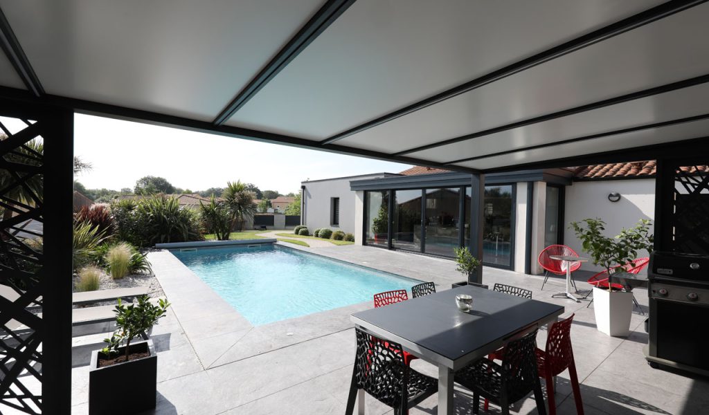 Pergola design toiture fixe Rénoval