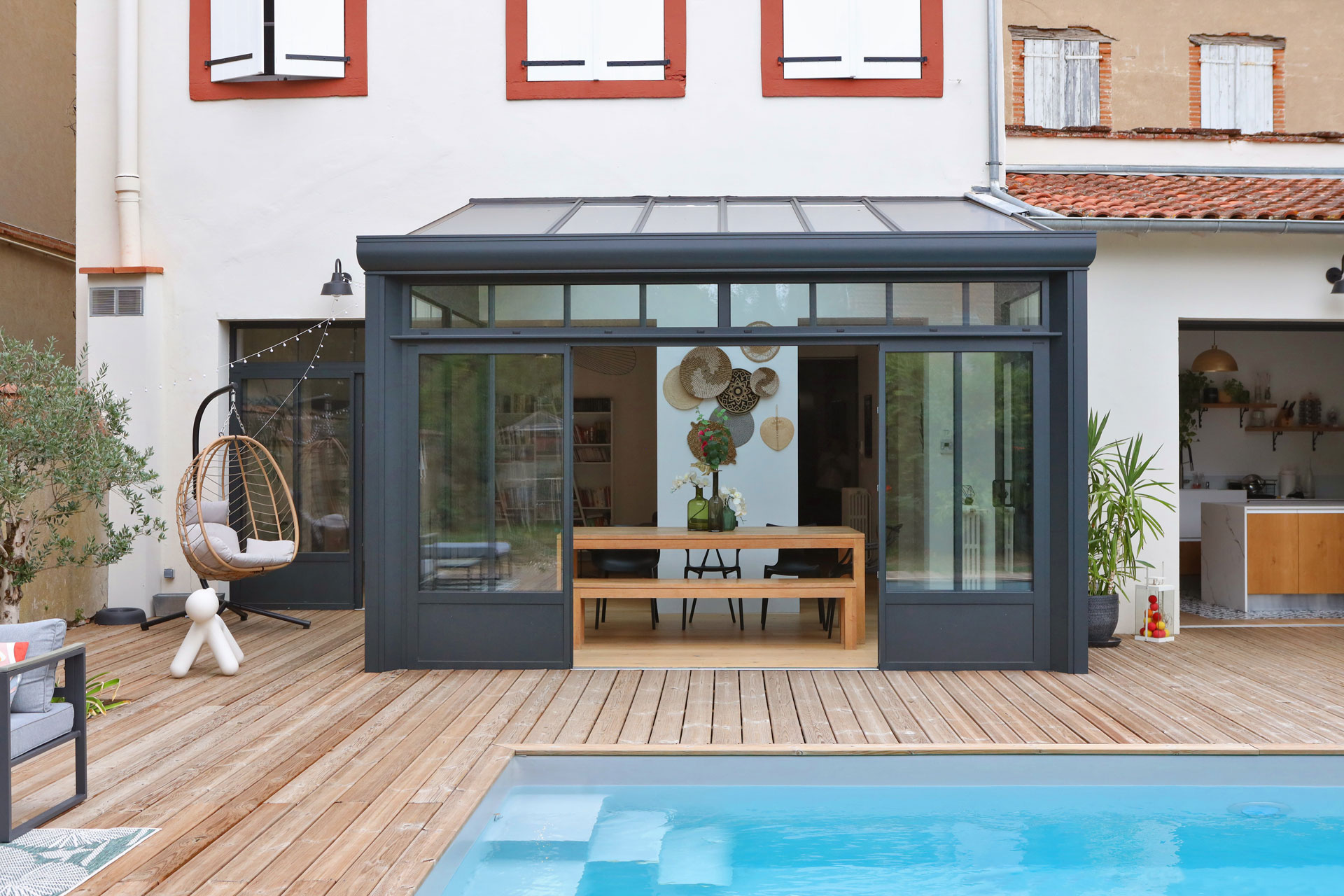 Véranda extension salle à manger Rénoval