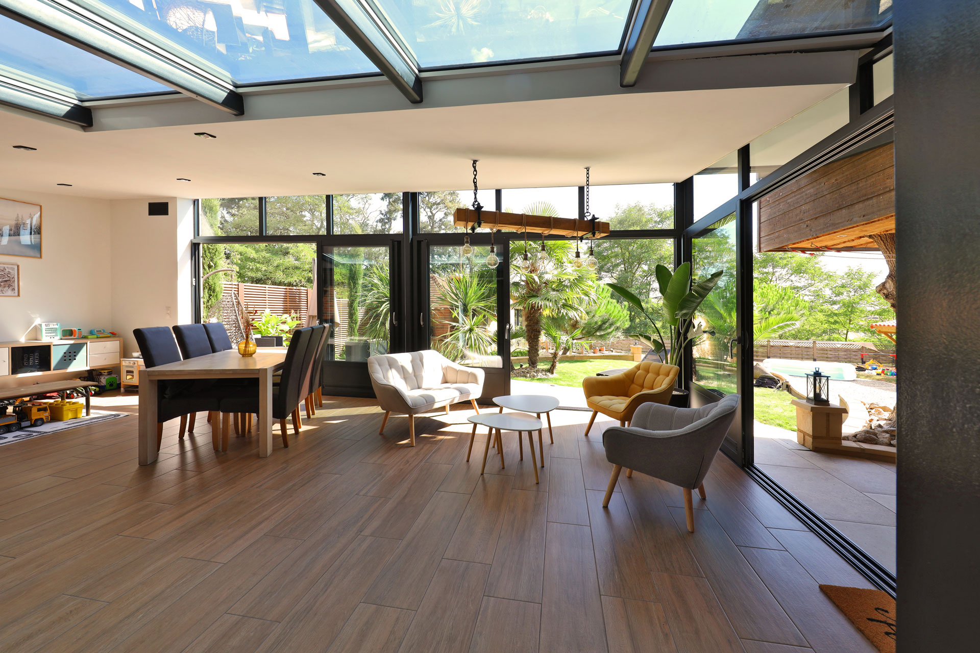 Véranda extension salle à manger Rénoval